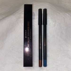 Realher Metallic eyeliner duo in Bronze and Teal